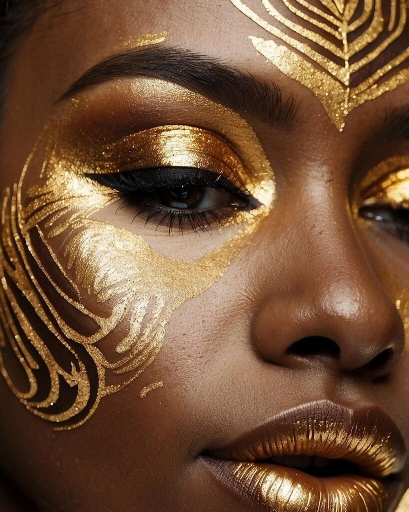 02 new years makeup ideas gold