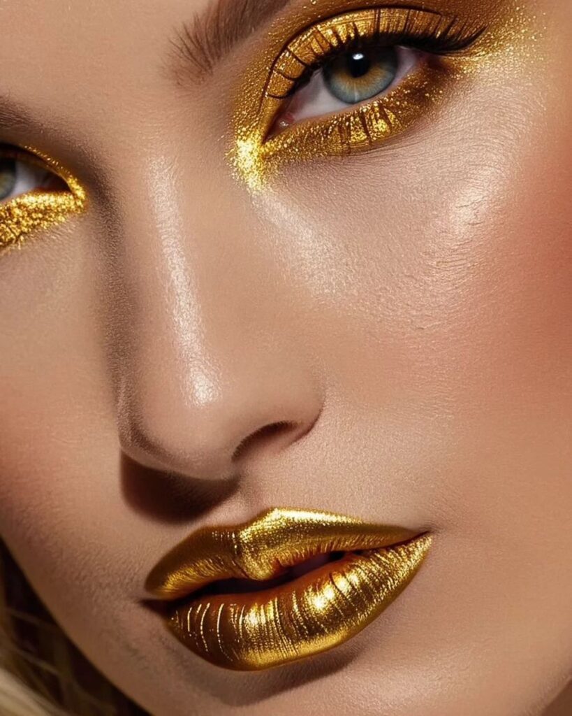 18 new years makeup ideas gold