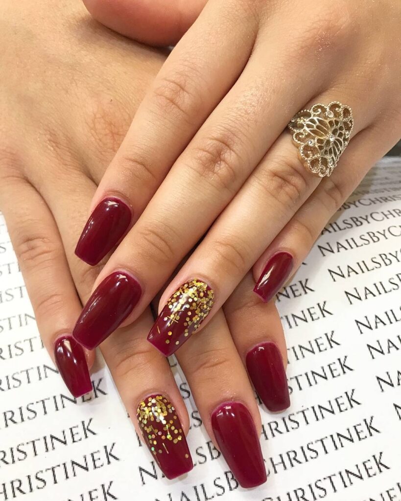 01 burgundy nail designs ideas