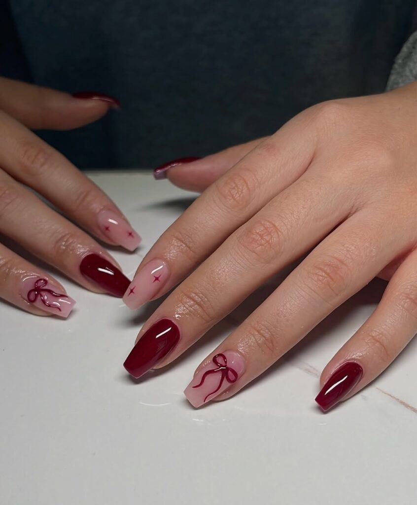 02 burgundy nail designs ideas