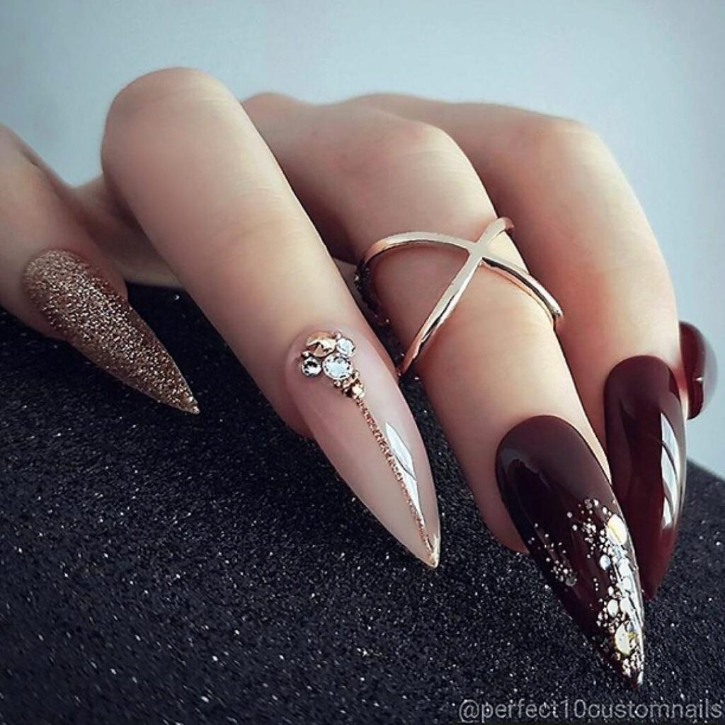 03 burgundy nail designs ideas