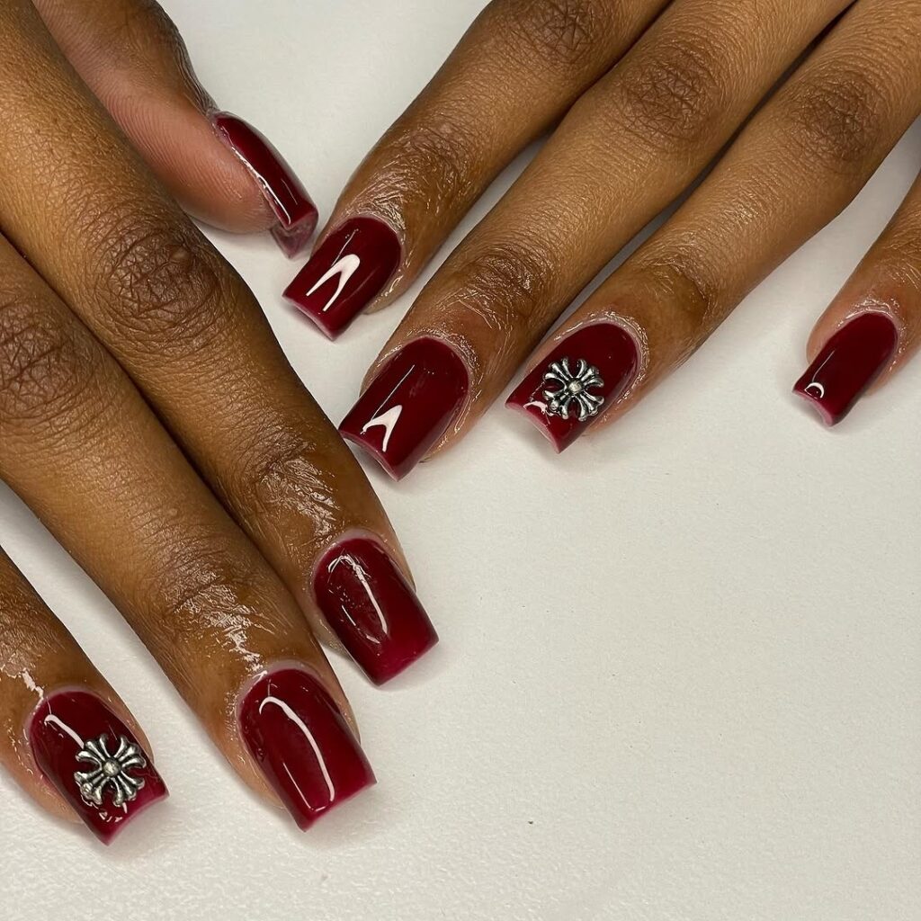 04 burgundy nail designs ideas