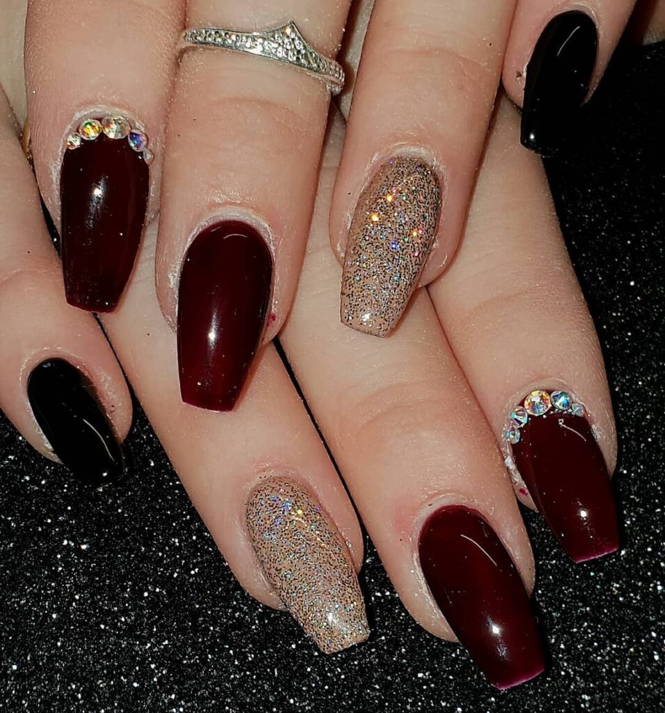 07 burgundy nail designs ideas