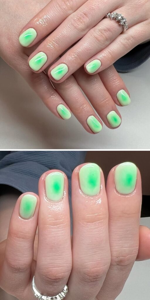 07 short st patricks day nails ideas