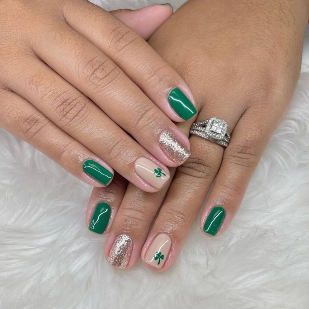 18 short st patricks day nails ideas