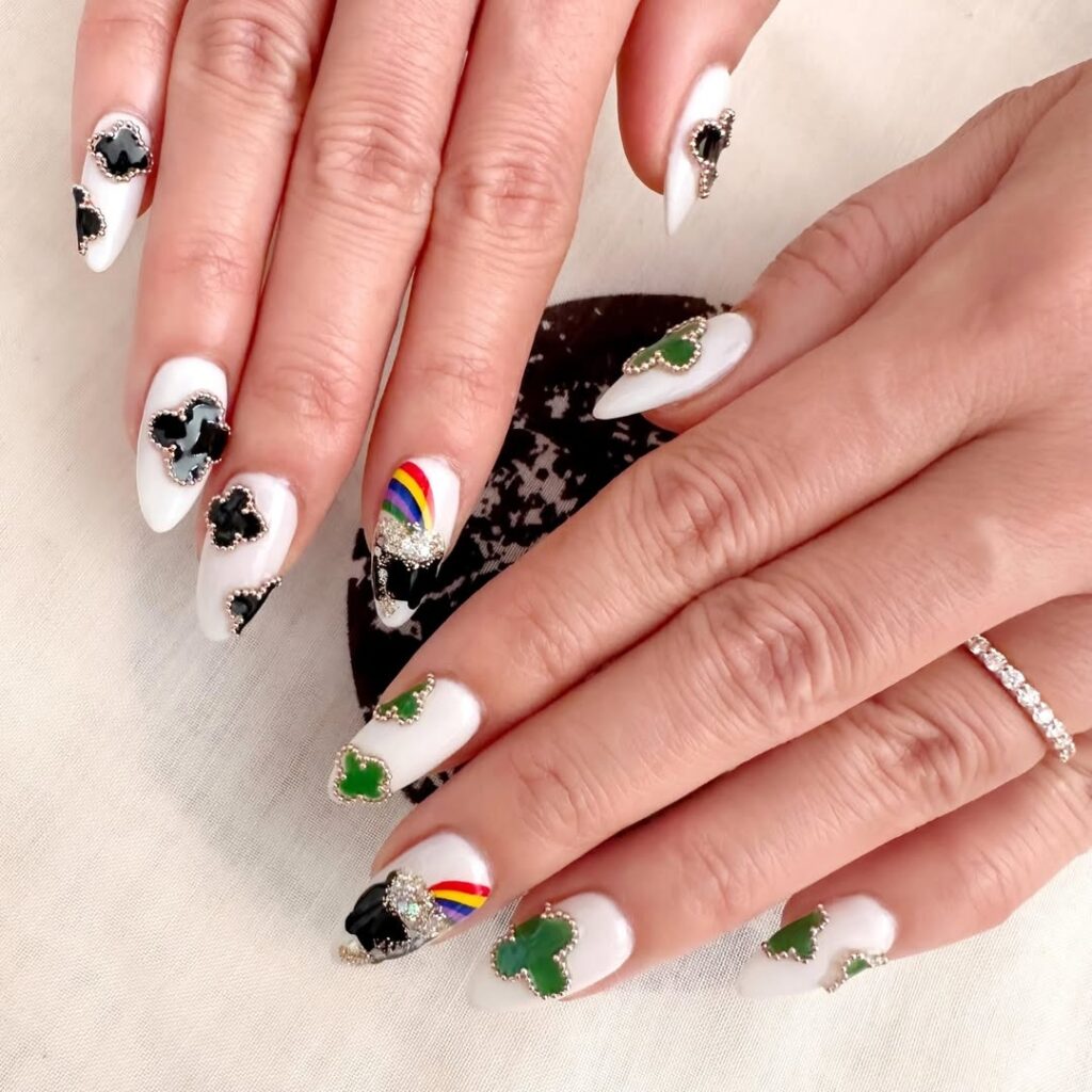 21 st patricks day nails ideas