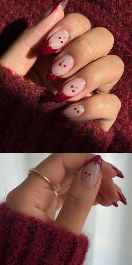 23 burgundy nail designs ideas