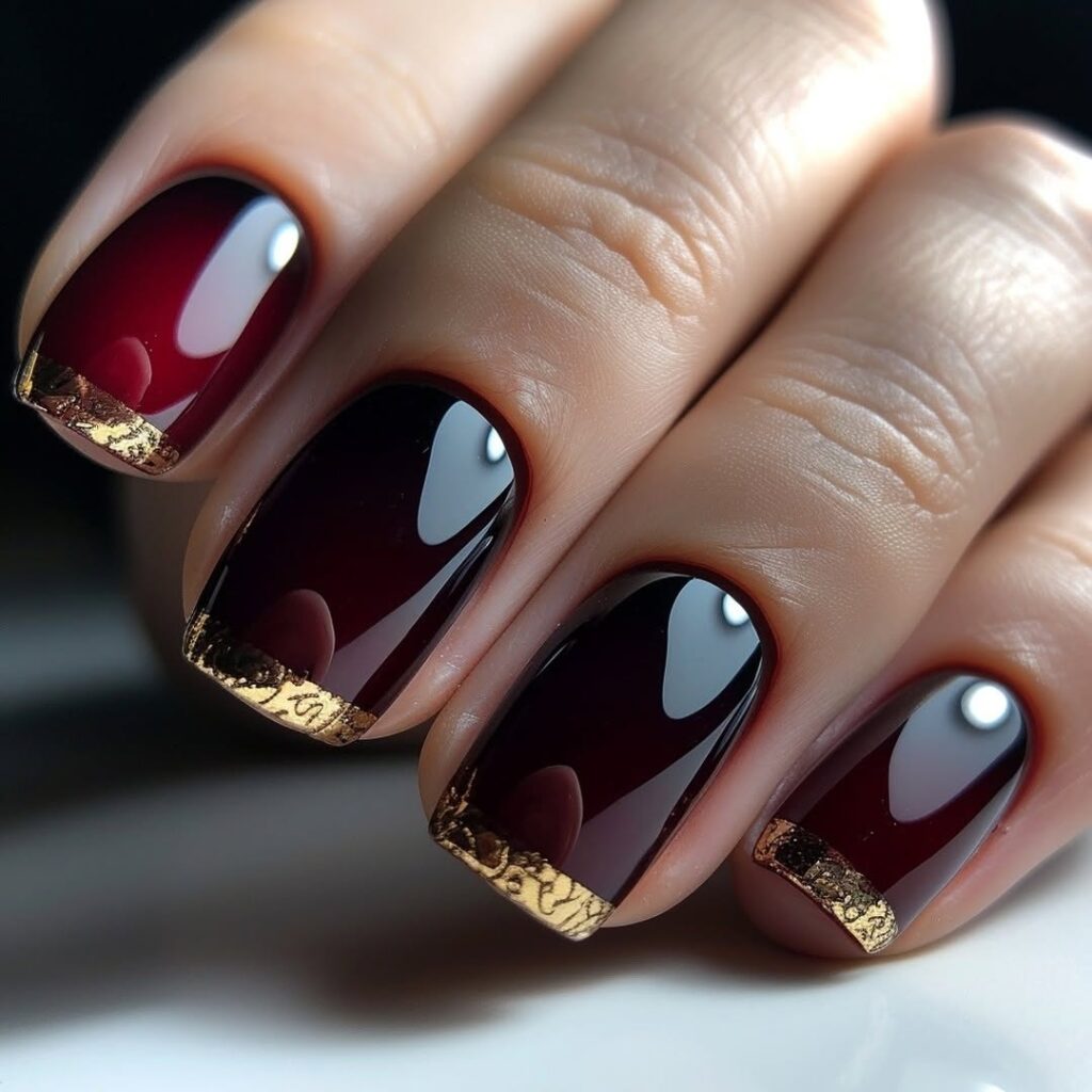 24 burgundy nail designs ideas