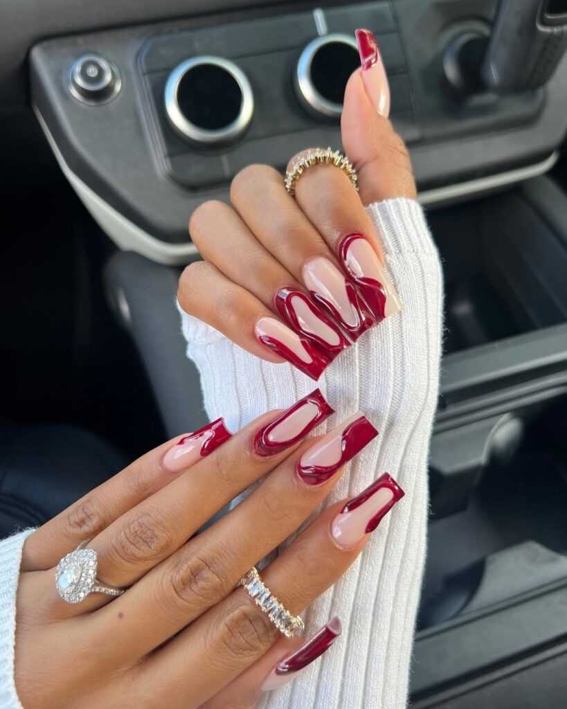 26 burgundy nail designs ideas