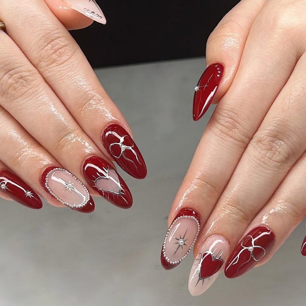 27 burgundy nail designs ideas