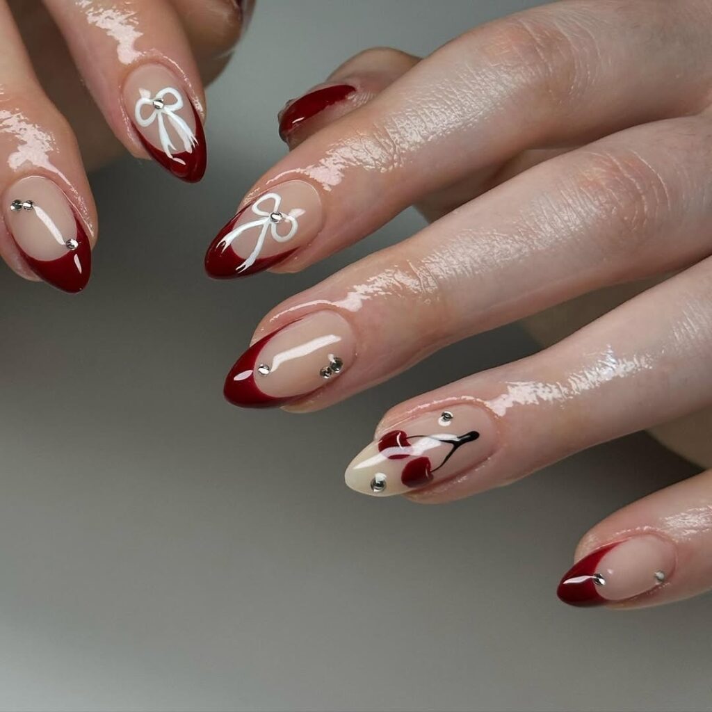 30 burgundy nail designs ideas