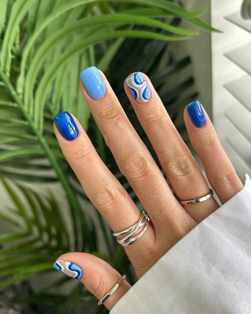 01 blue nails ideas