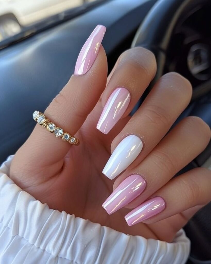 04 pink coffin nails ideas