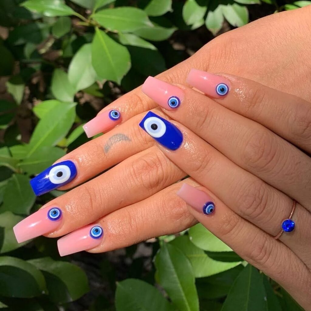 05 evil eye nails design