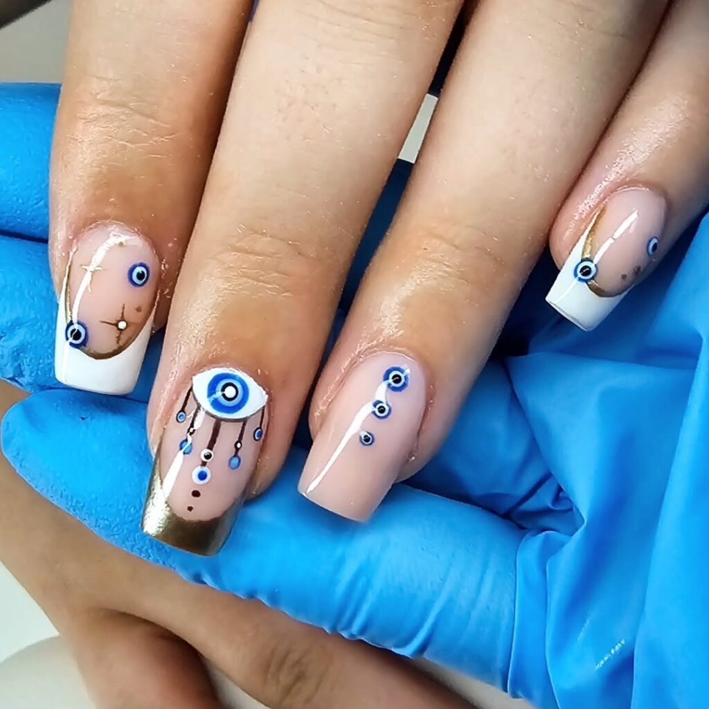 08 evil eye nails design