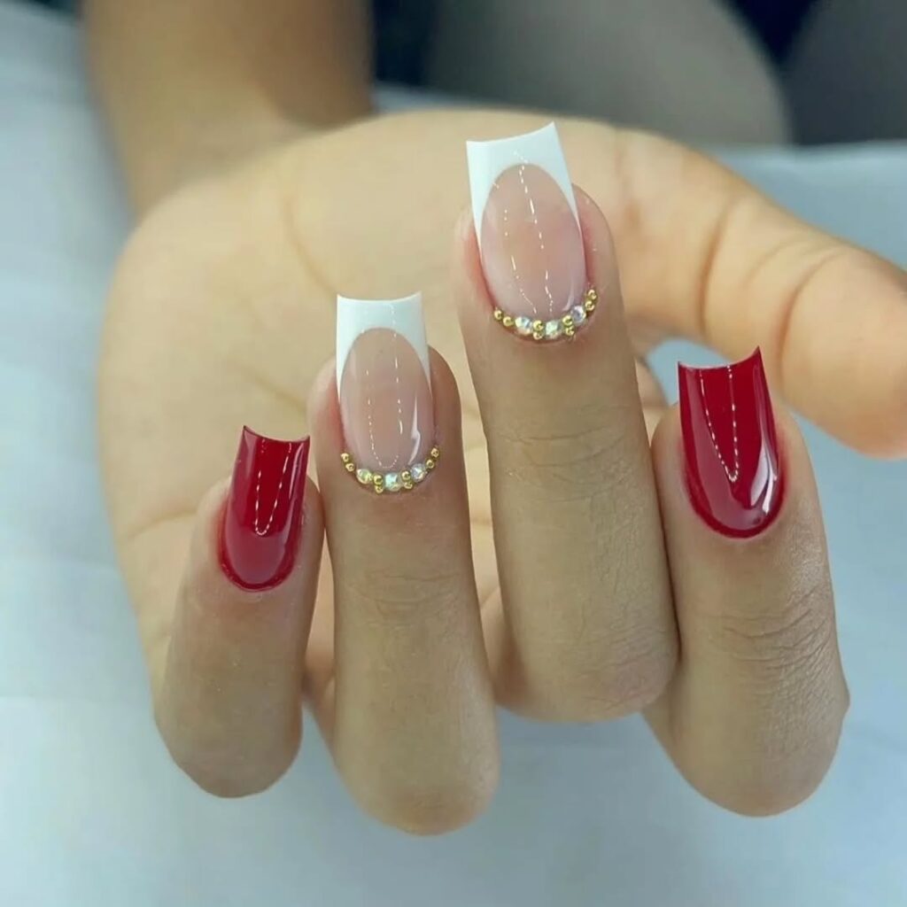 09 red coffin nails ideas