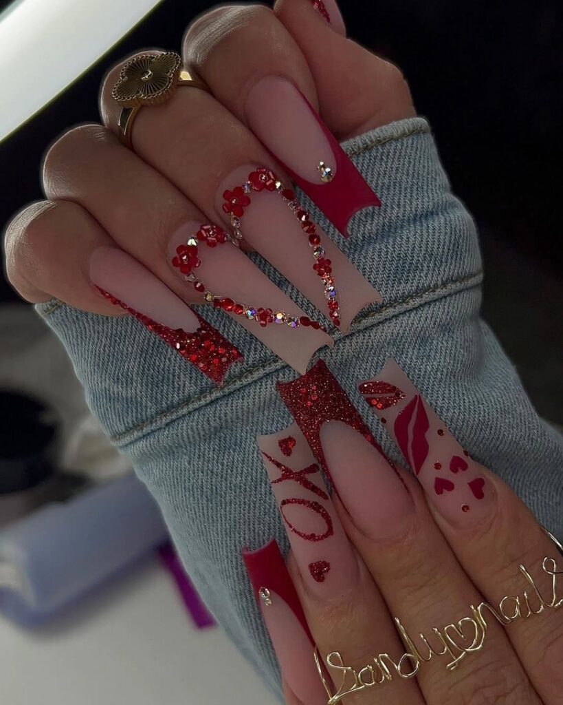 09 valentines day nails