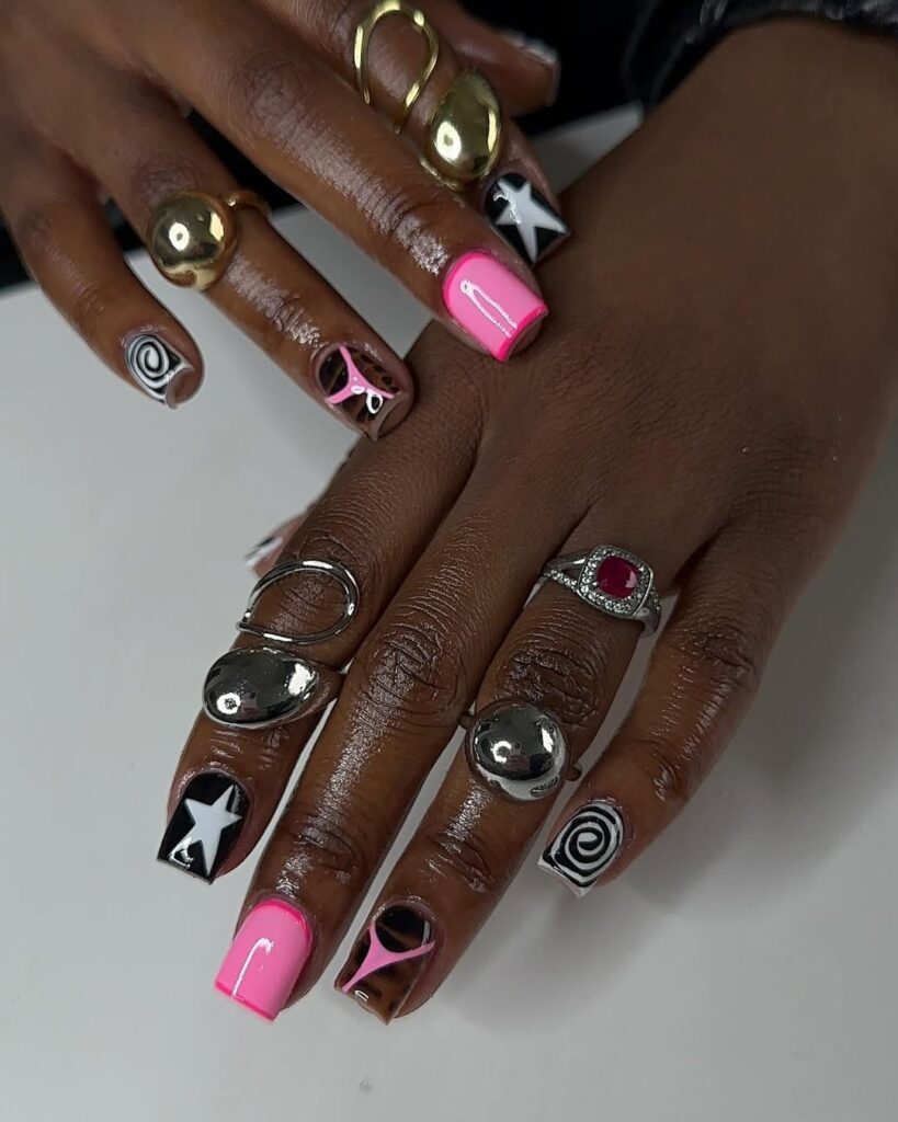 11 evil eye nails design