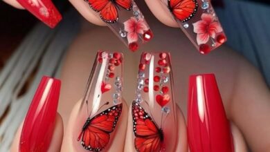 13 red coffin nails ideas