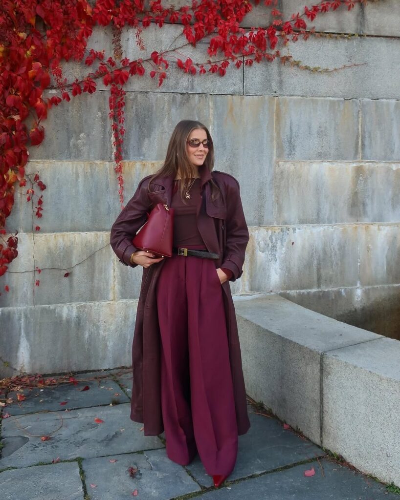 15 burgundy outfits for women