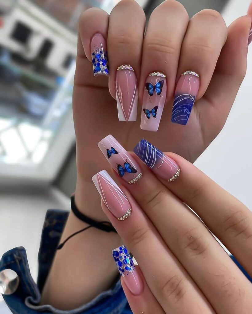 16 blue nails ideas