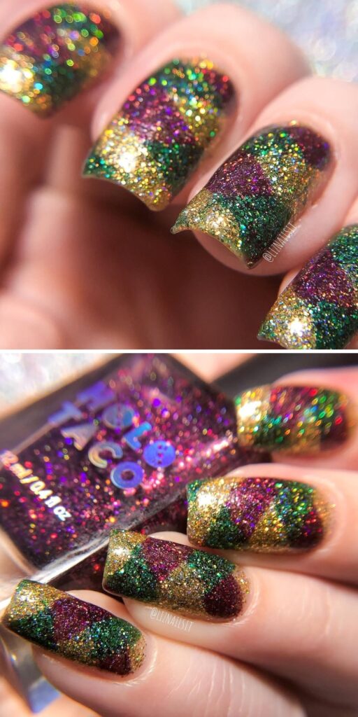 16 mardi gras nails ideas