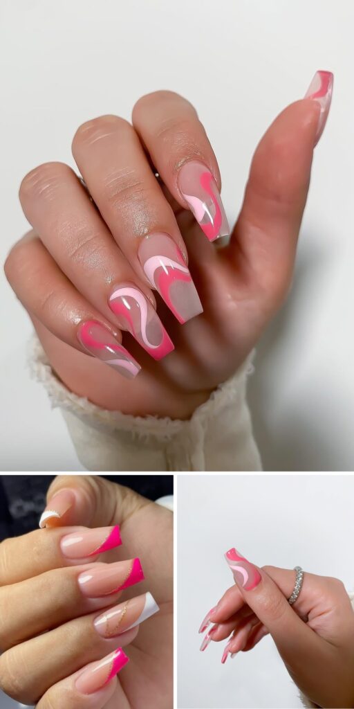 16 pink coffin nails ideas