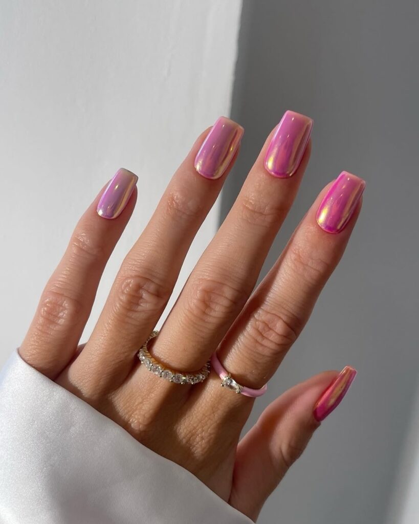 16 pink nails