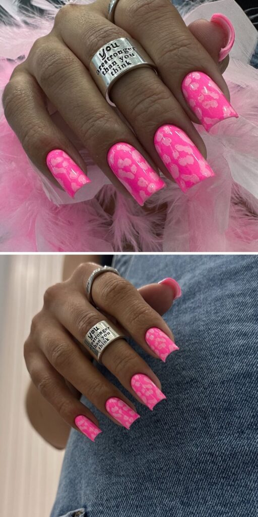 17 pink nails