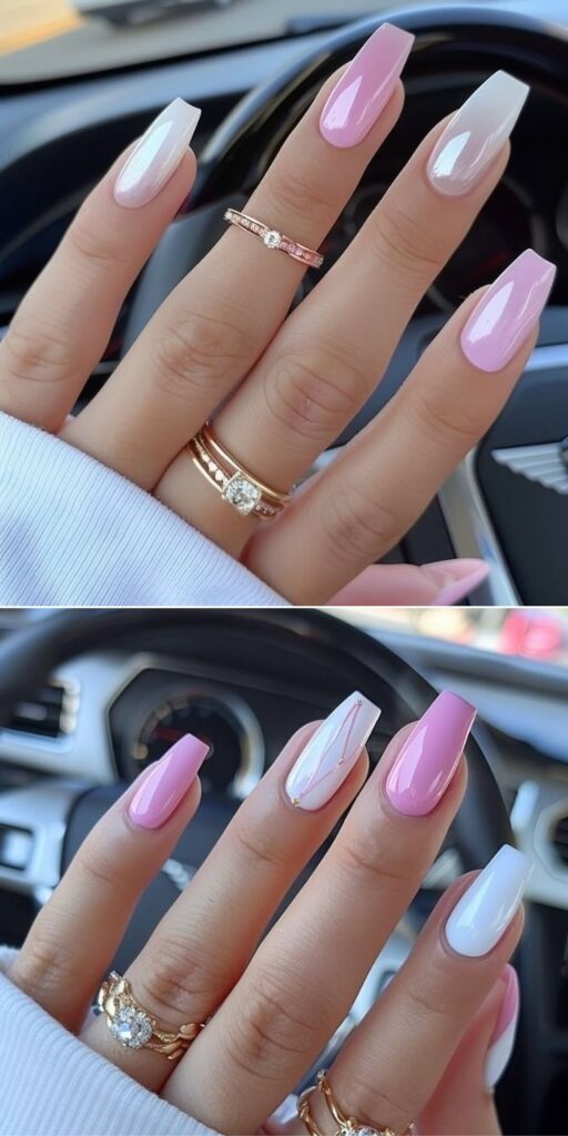 19 pink coffin nails ideas