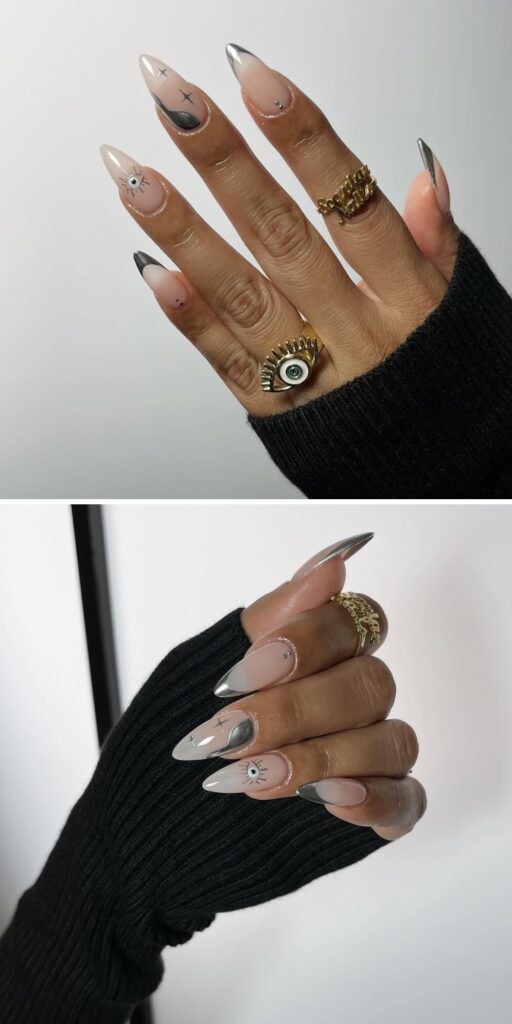 22 evil eye nails design