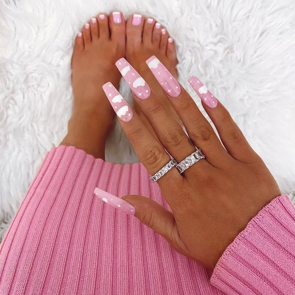 22 pink coffin nails ideas