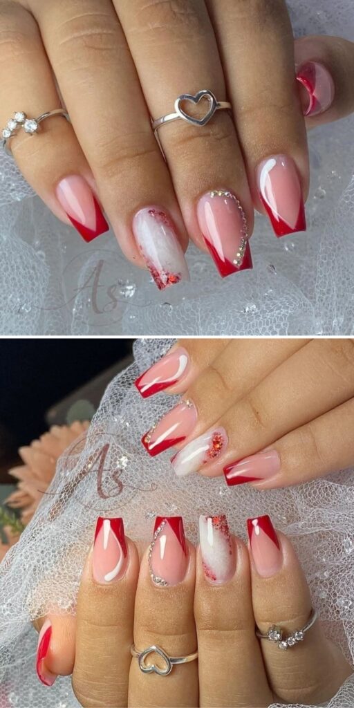 22 red coffin nails ideas