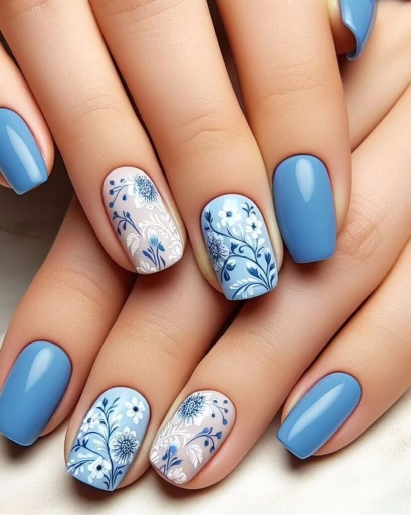 24 blue nails ideas