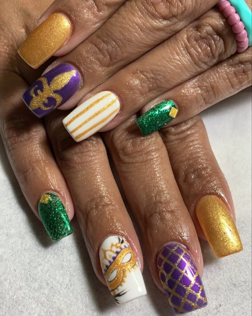 25 mardi gras nails ideas