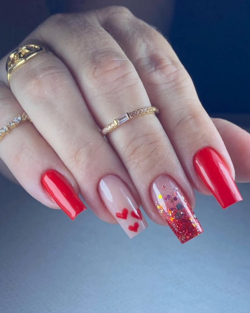 25 red coffin nails ideas