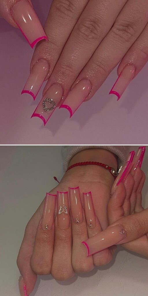 27 pink coffin nails ideas