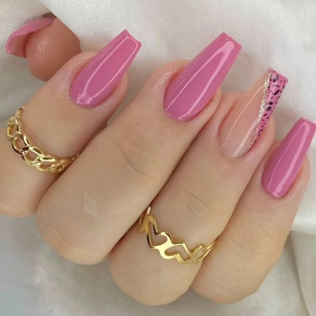 30 pink nails