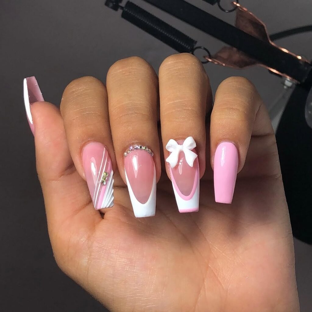 32 pink coffin nails ideas