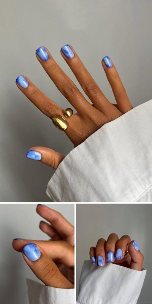 33 blue nails ideas