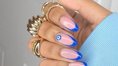 34 evil eye nails design