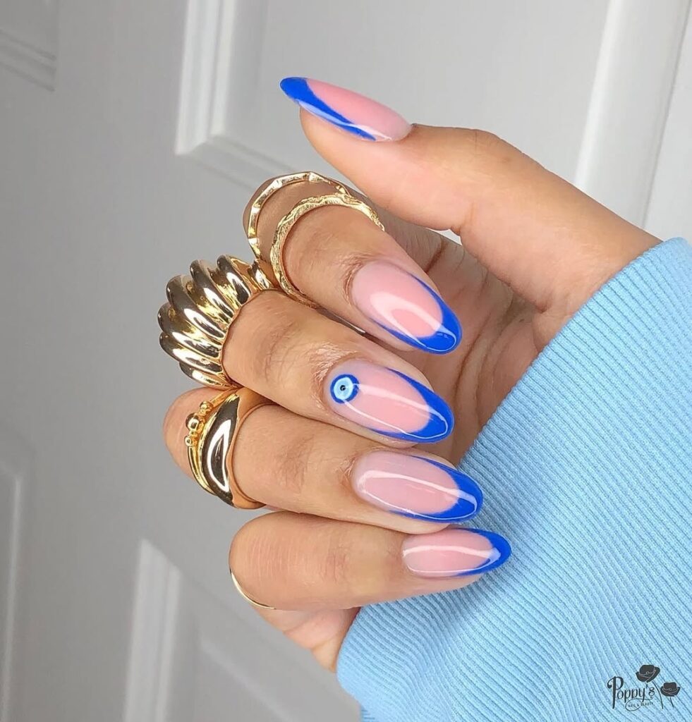 34 evil eye nails design