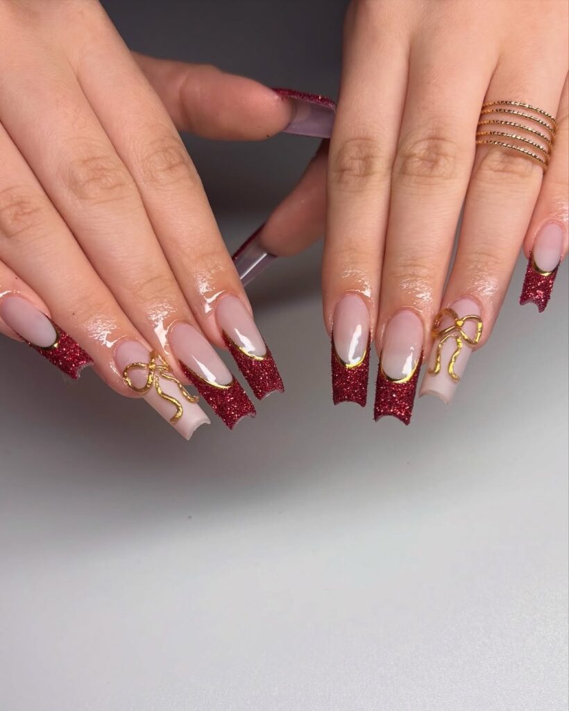 36 red coffin nails ideas