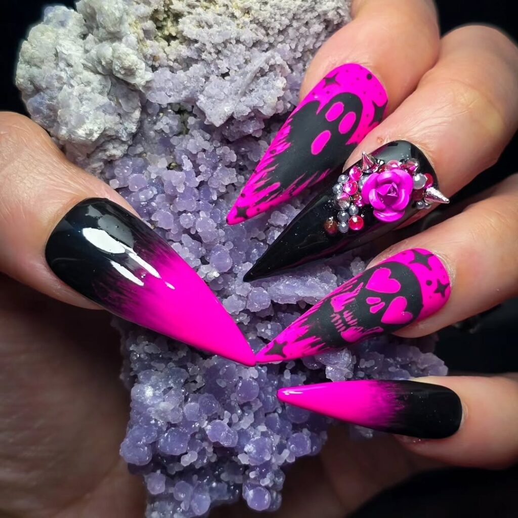 37 emo nails ideas