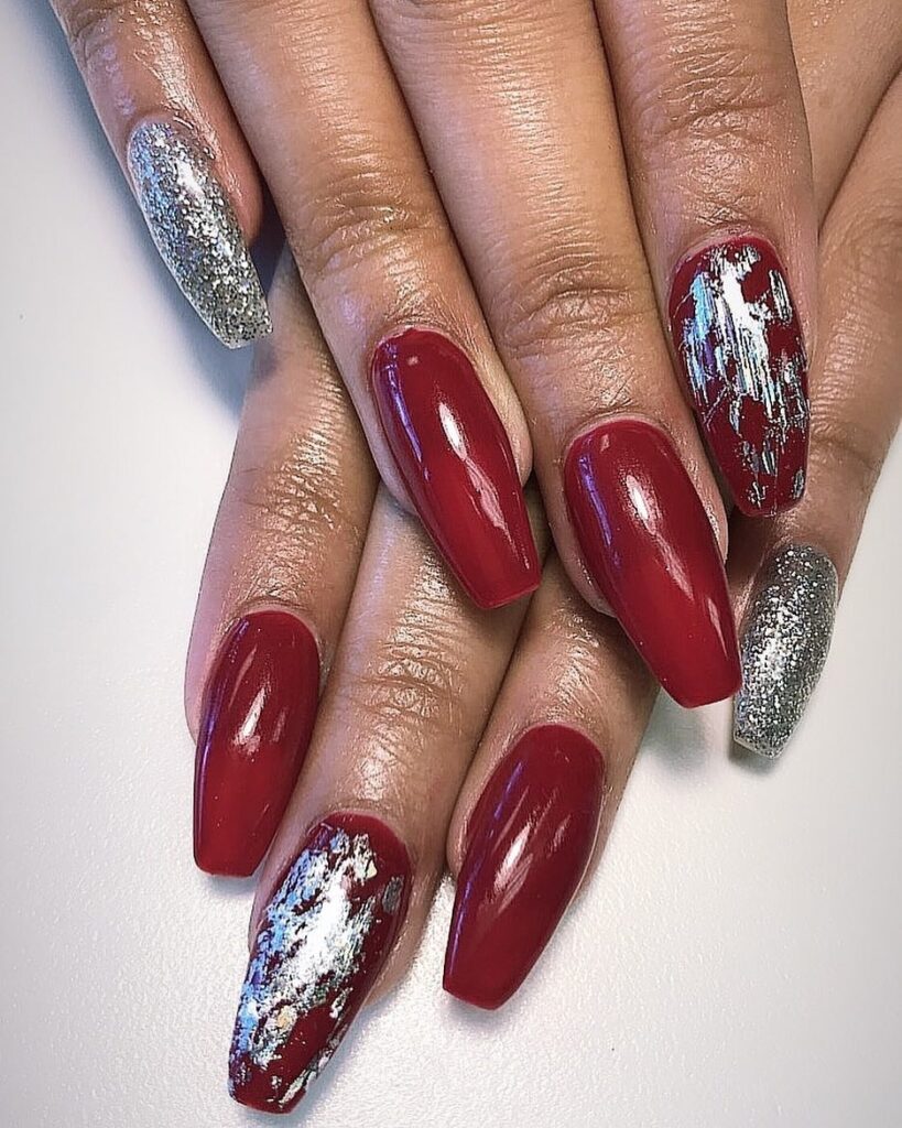 39 red coffin nails ideas