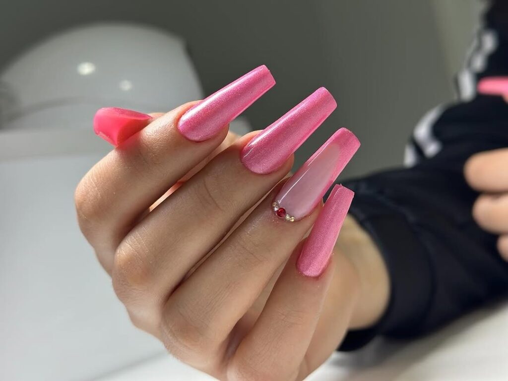 41 pink coffin nails ideas