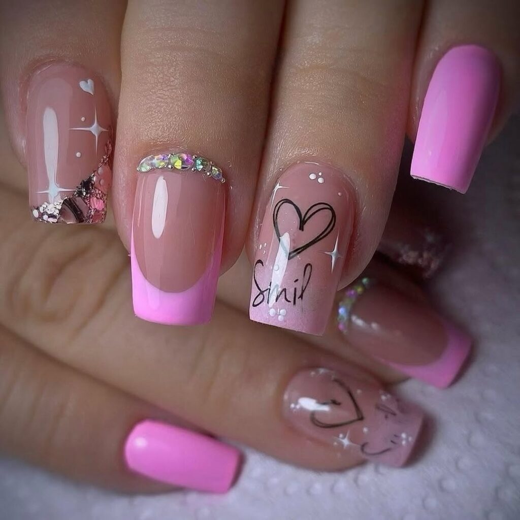 43 pink coffin nails ideas