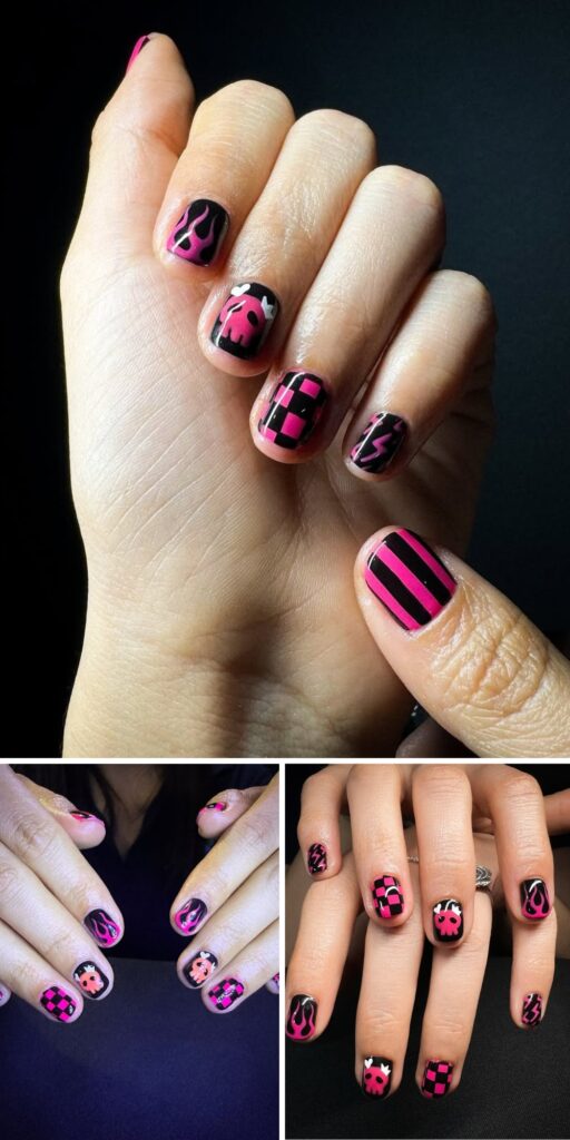 44 emo nails ideas