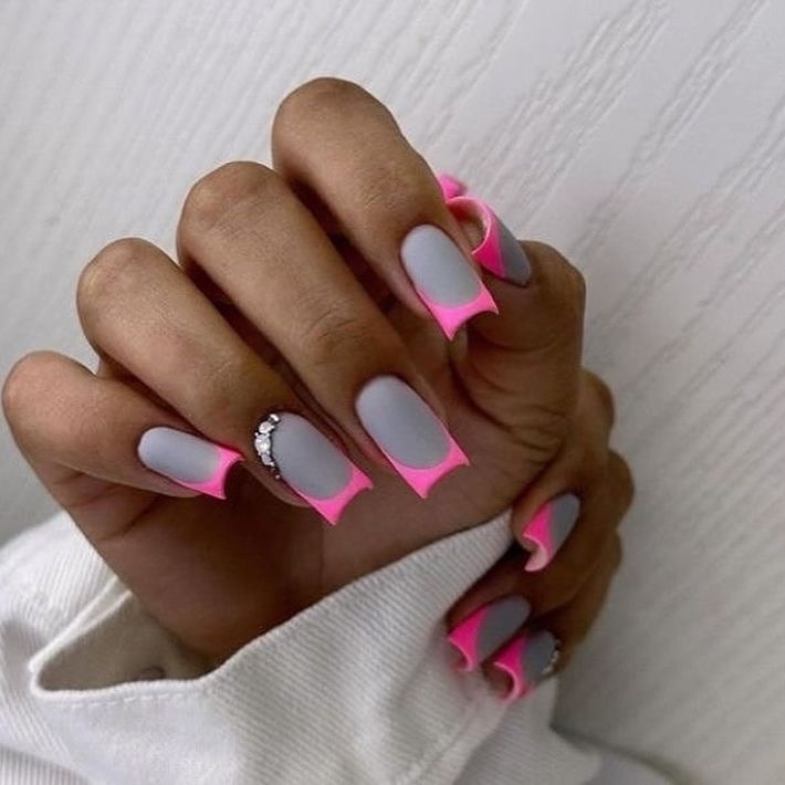 44 pink nails