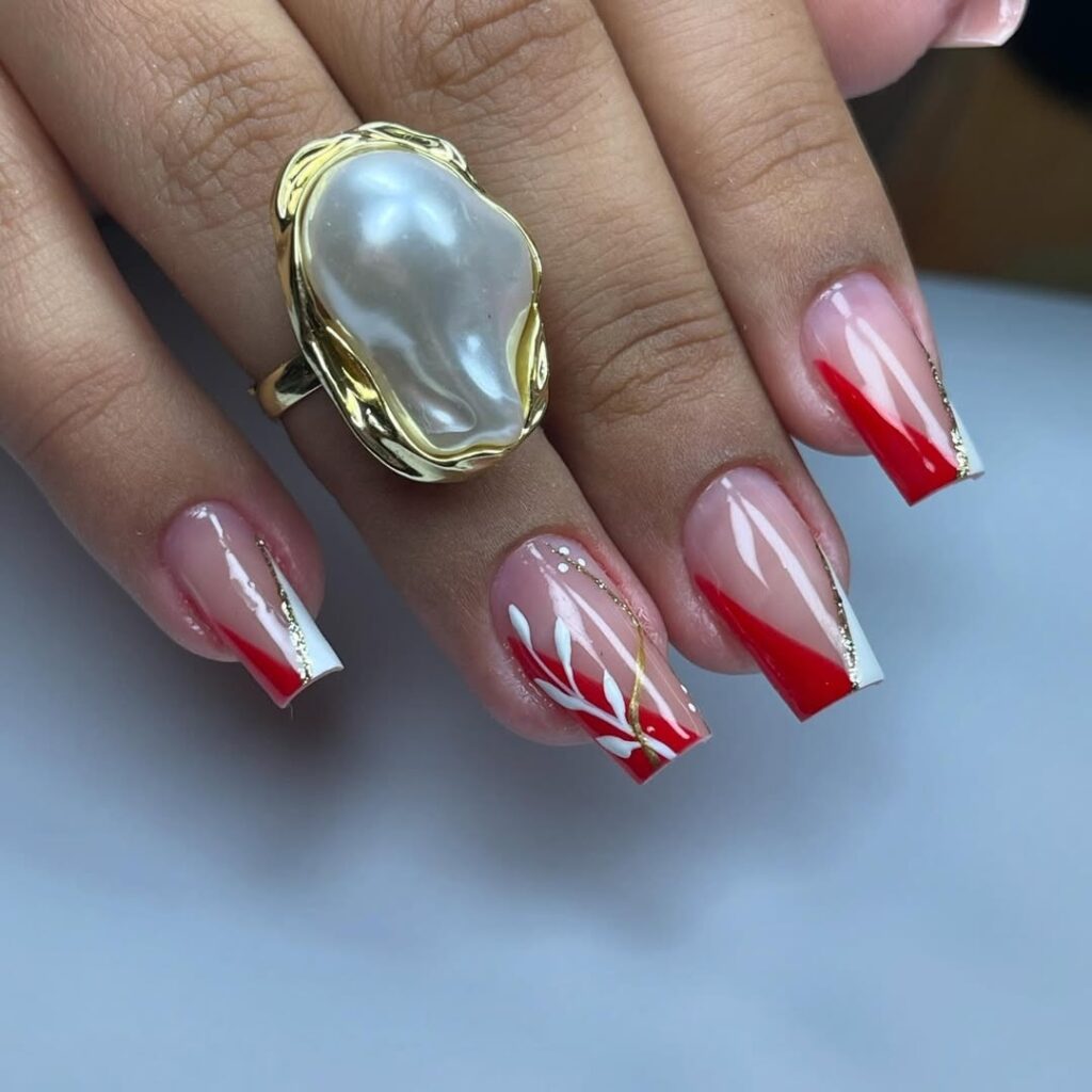 45 red coffin nails ideas